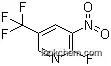 Molecular Structure of 72587-16-7 (2-Fluoro-3-nitro-5-(trifluoromethyl)pyridine)